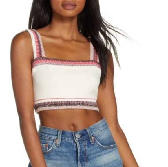 Free People Other - Last 1! FP In The Sun Sweater Knit Bralette Ivory